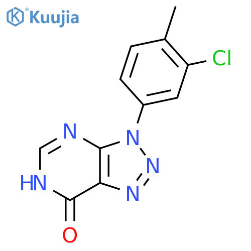 3-(3-chloro-4-methylphenyl)-3,6-dihydro-7H-[1,2,3]triazolo[4,5-d]pyrimidin-7-one structure