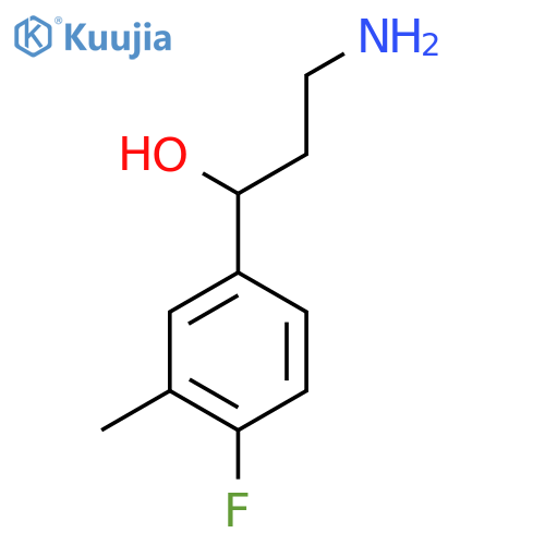 Benzenemethanol, α-(2-aminoethyl)-4-fluoro-3-methyl- structure