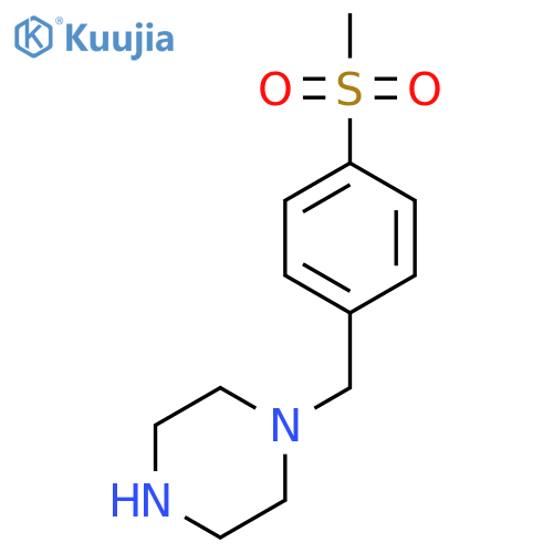 1-(4-methanesulfonylphenyl)methylpiperazine structure