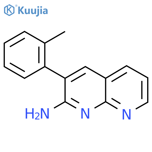3-(2-Methylphenyl)-1,8-naphthyridin-2-amine structure