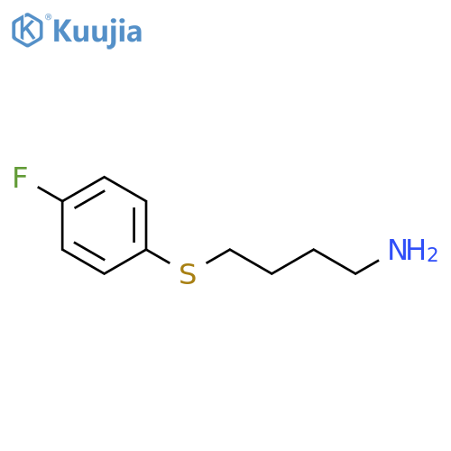 4-(4-fluorophenyl)sulfanylbutan-1-amine structure