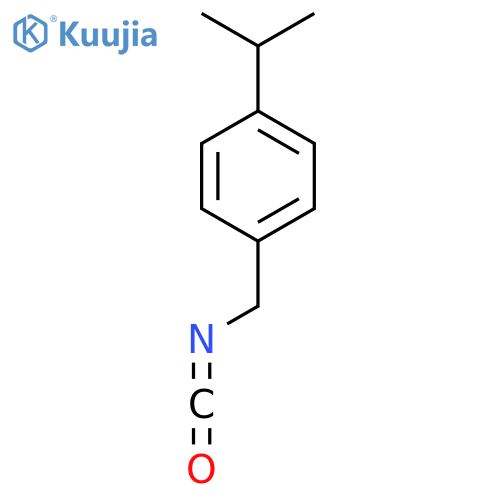 1-(isocyanatomethyl)-4-(propan-2-yl)benzene structure