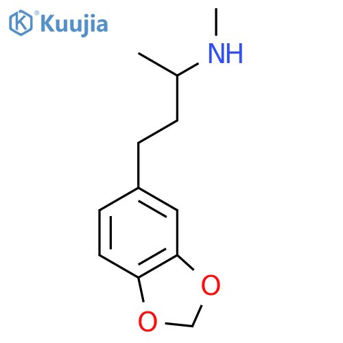 4-(1,3-dioxaindan-5-yl)butan-2-yl(methyl)amine structure