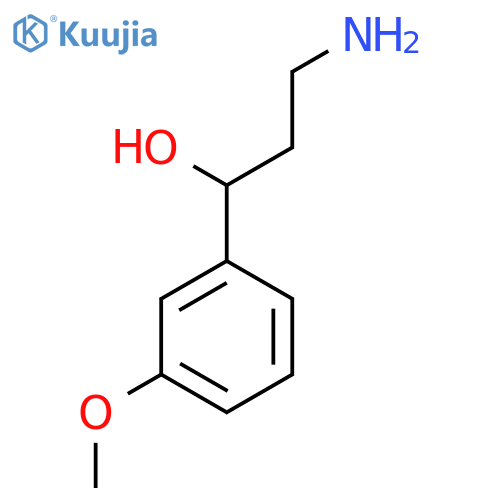 3-Amino-1-(3-methoxyphenyl)propan-1-ol structure