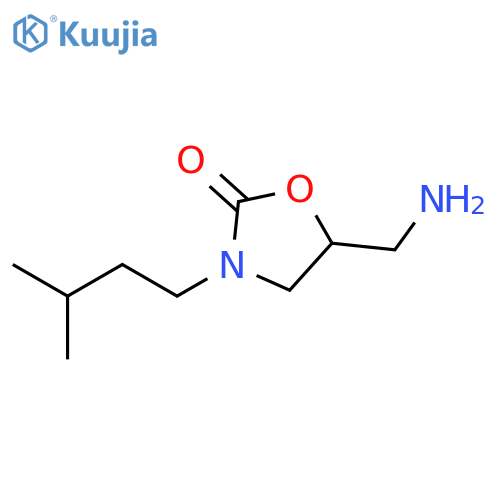 5-(aminomethyl)-3-(3-methylbutyl)-1,3-oxazolidin-2-one structure