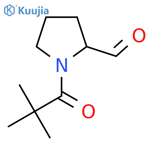1-(2,2-Dimethylpropanoyl)pyrrolidine-2-carbaldehyde structure