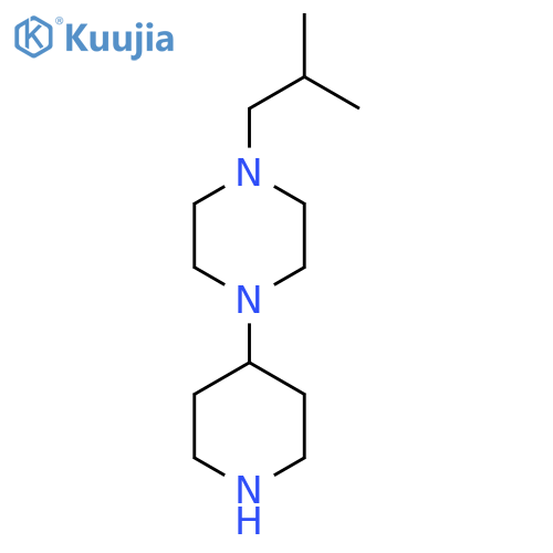 1-Isobutyl-4-piperidin-4-yl-piperazine structure