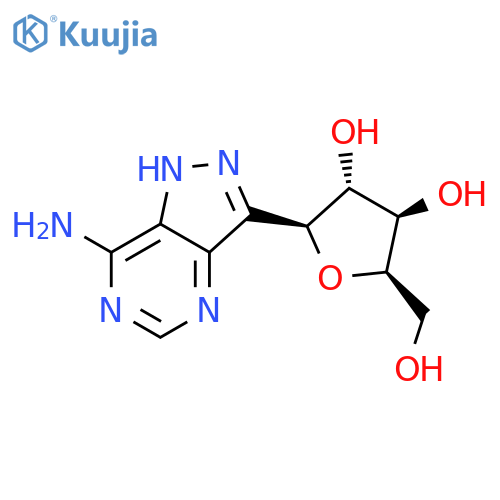 D-Xylitol,1-C-(7-amino-1H-pyrazolo[4,3-d]pyrimidin-3-yl)-1,4-anhydro-, (1S)- structure