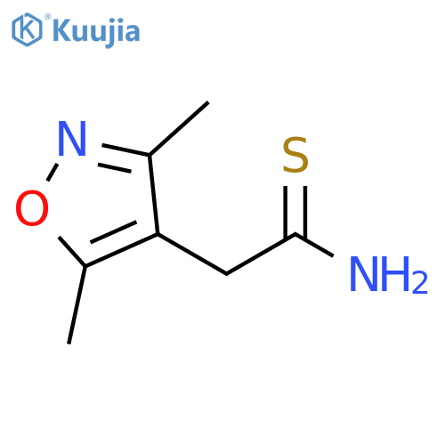 2-(dimethyl-1,2-oxazol-4-yl)ethanethioamide structure