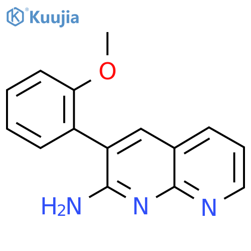 2-Amino(2-methoxyphenyl)-1,8-naphthyridine structure
