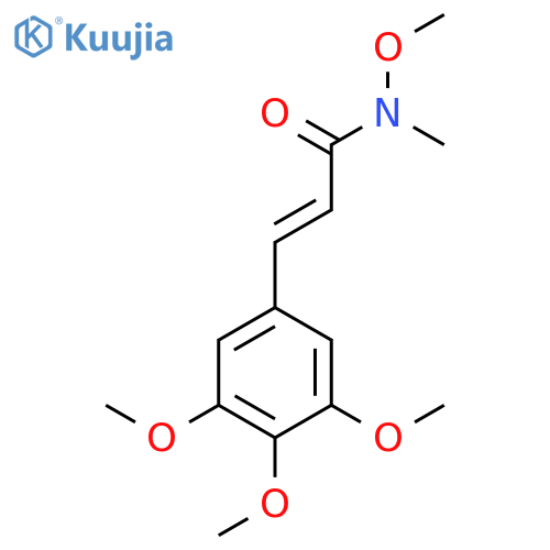 (2E)-N-Methoxy-N-methyl-3-(3,4,5-trimethoxyphenyl)prop-2-enamide structure