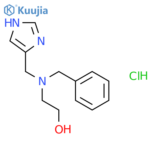 2-(((1H-Imidazol-4-yl)methyl)(benzyl)amino)ethanol hydrochloride structure