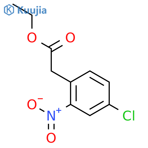 Ethyl 2-(4-chloro-2-nitrophenyl)acetate structure