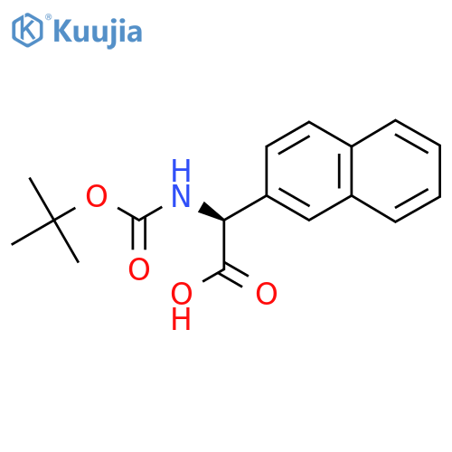 (2S)-2-[(Tert-butoxy)carbonylamino]-2-(2-naphthyl)acetic acid structure