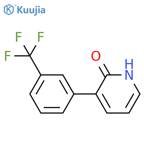 2-Hydroxy-3-(3-trifluoromethylphenyl)pyridine structure