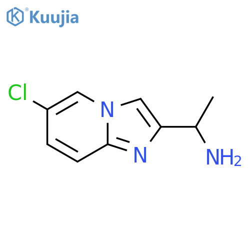 1-{6-chloroimidazo1,2-apyridin-2-yl}ethan-1-amine structure