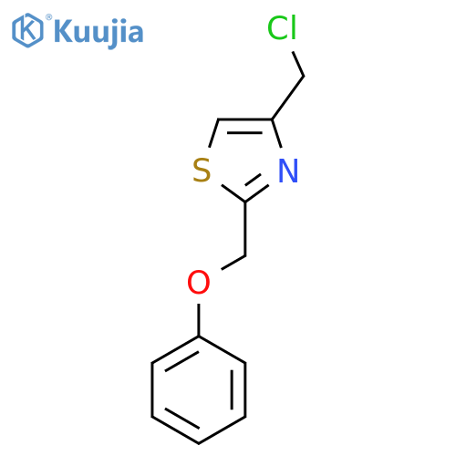 4-(Chloromethyl)-2-(phenoxymethyl)-1,3-thiazole structure