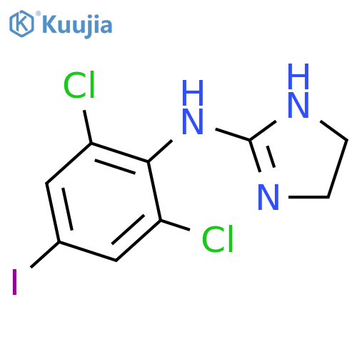 1H-Imidazol-2-amine,N-(2,6-dichloro-4-iodophenyl)-4,5-dihydro- structure