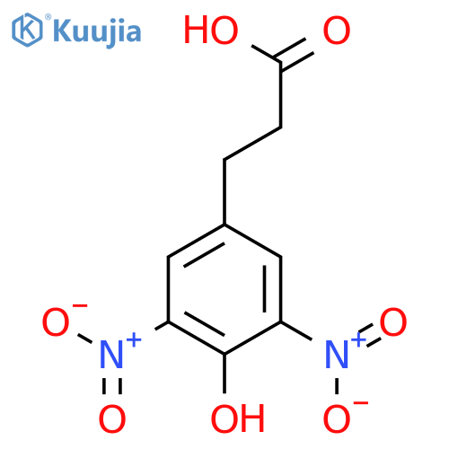Benzenepropanoic acid,4-hydroxy-3,5-dinitro- structure