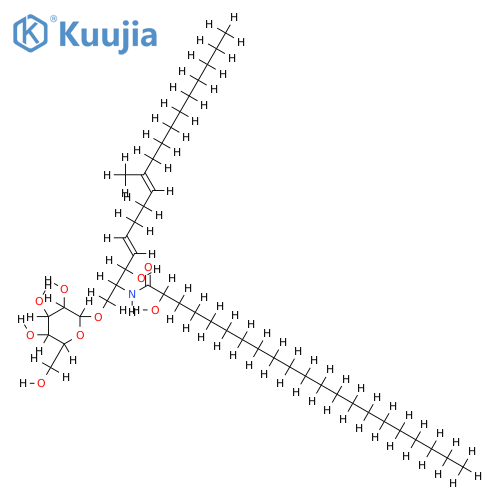 1-O-(beta-D-glucopyranosyl)-(2S,3R,4E,8E)-2-[(2'R)-2'-hydroxyhenicosanoylamino]-9-methyl-4,8-octadecadiene-1,3-diol structure