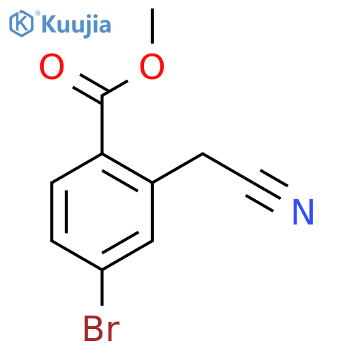 Methyl 4-Bromo-2-cyanomethylbenzoate structure