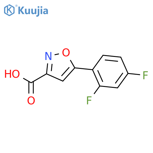 5-(2,4-difluorophenyl)-1,2-oxazole-3-carboxylic acid structure