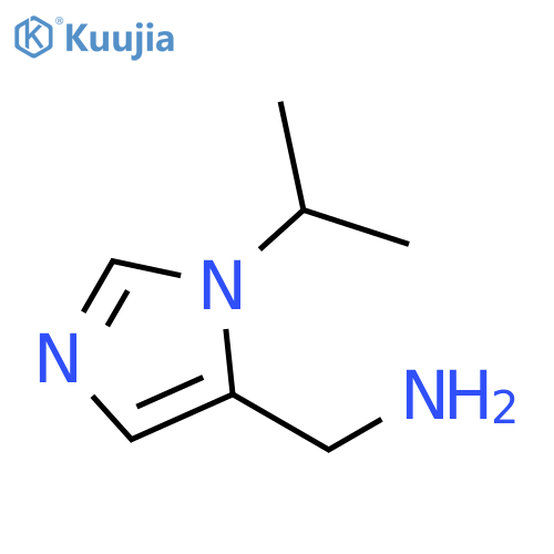 1-(propan-2-yl)-1H-imidazol-5-ylmethanamine structure