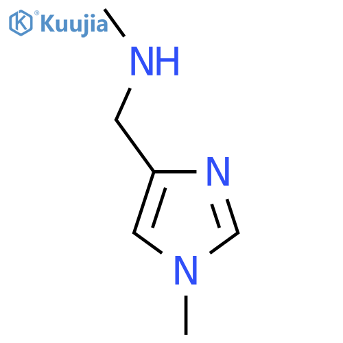 Methyl[(1-methyl-1H-imidazol-4-yl)methyl]amine structure