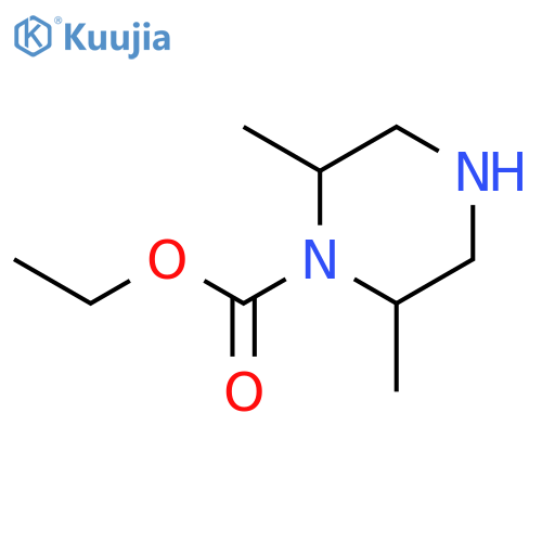 Ethyl 2,6-dimethylpiperazine-1-carboxylate structure