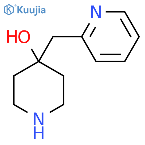 4-[(pyridin-2-yl)methyl]piperidin-4-ol structure