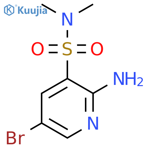 2-Amino-5-bromo-N,N-dimethylpyridine-3-sulfonamide structure
