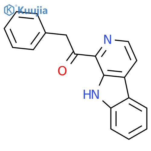Ethanone,2-phenyl-1-(9H-pyrido[3,4-b]indol-1-yl)- structure