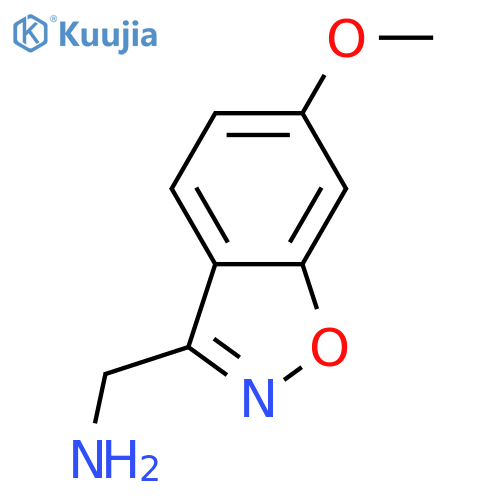 1,2-Benzisoxazole-3-methanamine, 6-methoxy-  structure