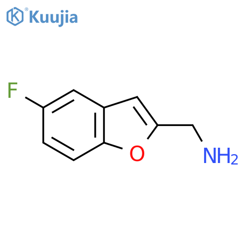 (5-Fluoro-1-benzofuran-2-yl)methanamine structure