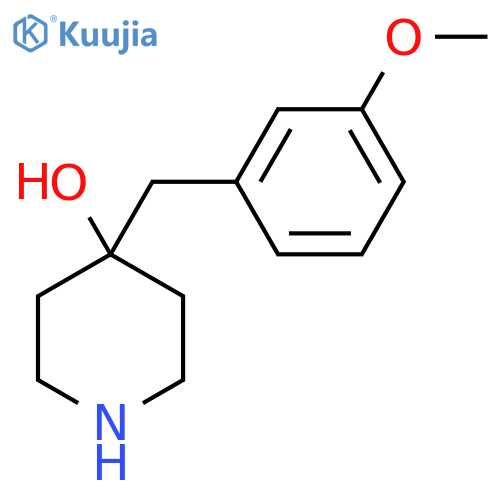 4-(3-methoxyphenyl)methylpiperidin-4-ol structure