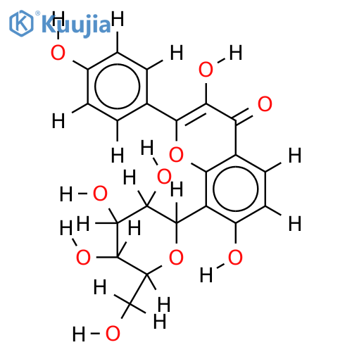 8-C-Glucopyranosyl-3,4',7,-trihydroxyflavanone structure