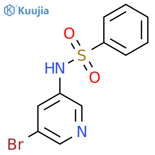 N-(5-Bromopyridin-3-yl)benzenesulfonamide structure