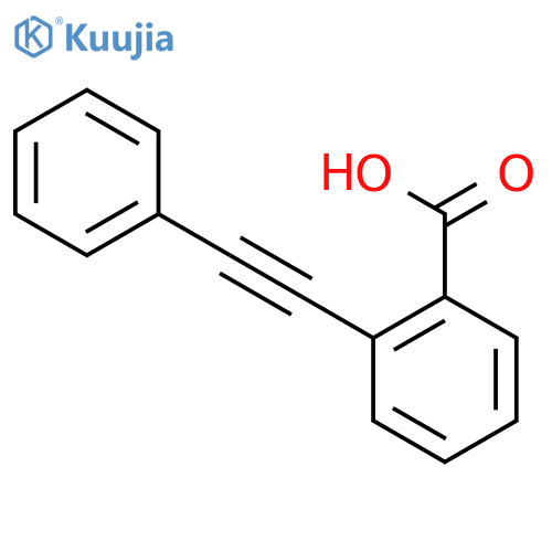 2-(2-phenylethynyl)benzoic acid structure