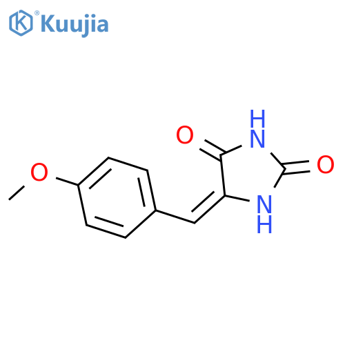 2,4-Imidazolidinedione, 5-[(4-methoxyphenyl)methylene]-, (Z)- structure