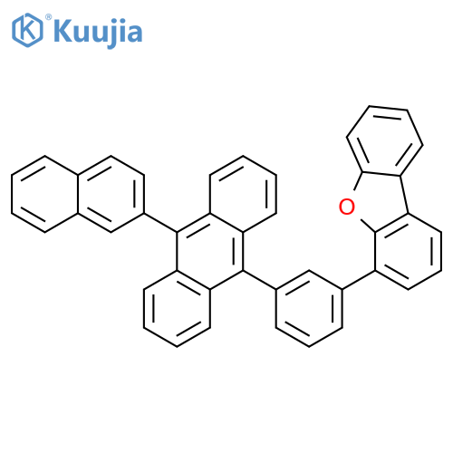 Dibenzofuran, 4-[3-[10-(2-naphthalenyl)-9-anthracenyl]phenyl]- structure