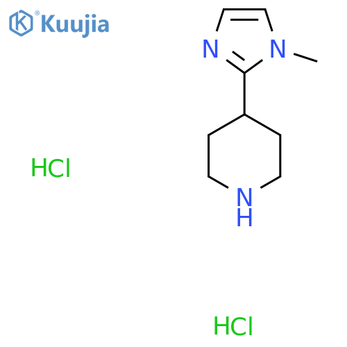 4-(1-Methyl-1H-imidazol-2-yl)piperidine dihydrochloride structure
