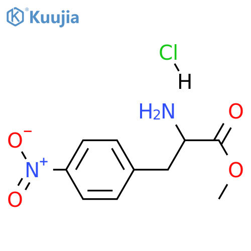 methyl 2-amino-3-(4-nitrophenyl)propanoate hydrochloride structure