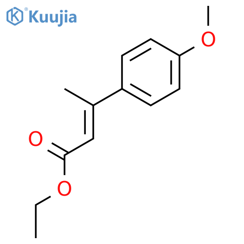 ethyl 3-(4-methoxyphenyl)but-2-enoate structure