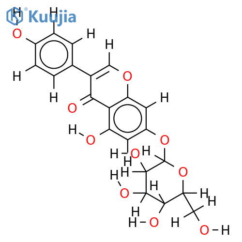 genistein-7-O-beta-D-galactopyranoside structure