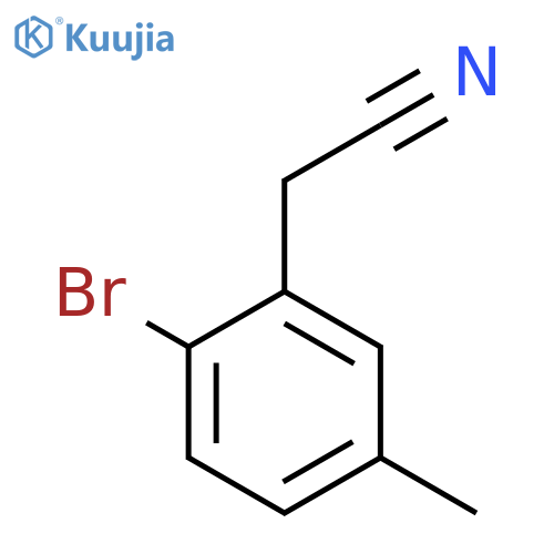 2-(2-Bromo-5-methylphenyl)acetonitrile structure