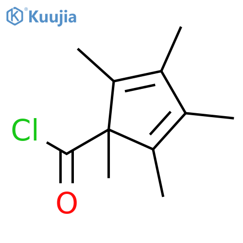 2,4-Cyclopentadiene-1-carbonylchloride, 1,2,3,4,5-pentamethyl- structure