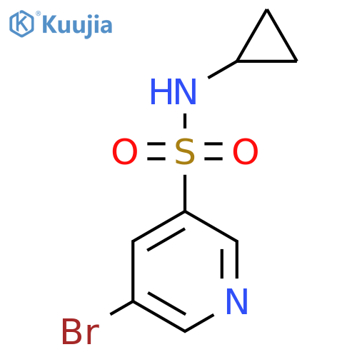 5-Bromo-n-cyclopropylpyridine-3-sulfonamide structure