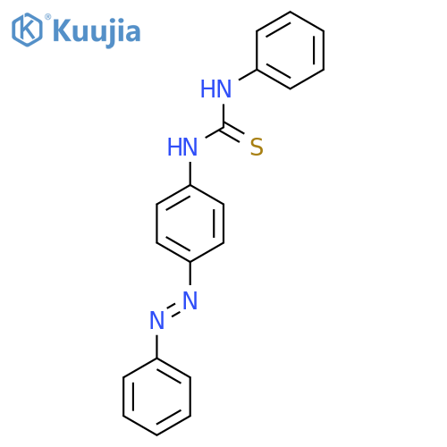 1-phenyl-3-{4-[(E)-2-phenyldiazen-1-yl]phenyl}thiourea structure
