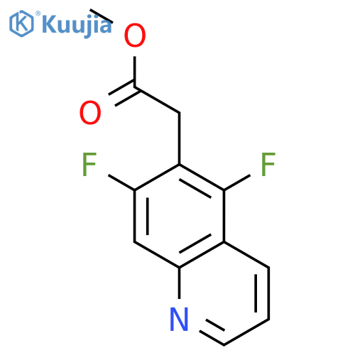 (5,7-difluoro-quinolin-6-yl)-acetic acid methyl ester structure