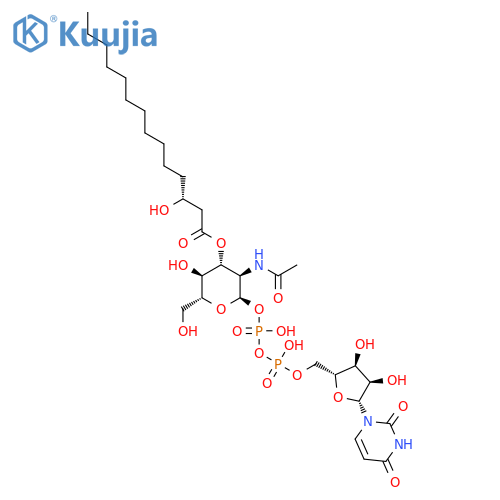 UDP-3-OR-3-Hydroxymyristoyl-N-acetylglucosamine structure